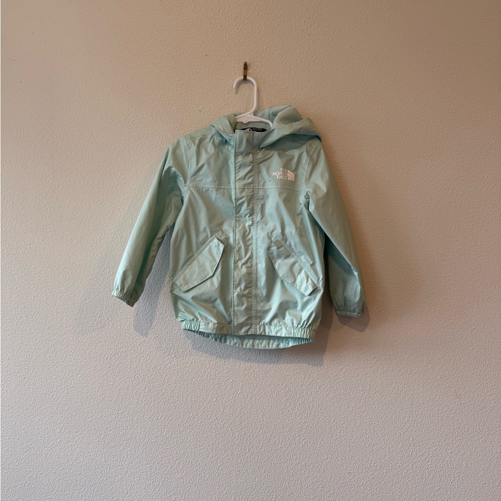 The North Face Kids Mint Green Raincoat